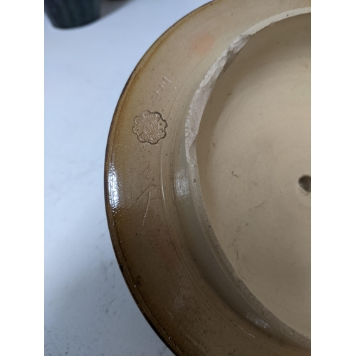 119 - A 19th century Doulton stoneware water filter fountain with original tap, stamp marks to base and un... 