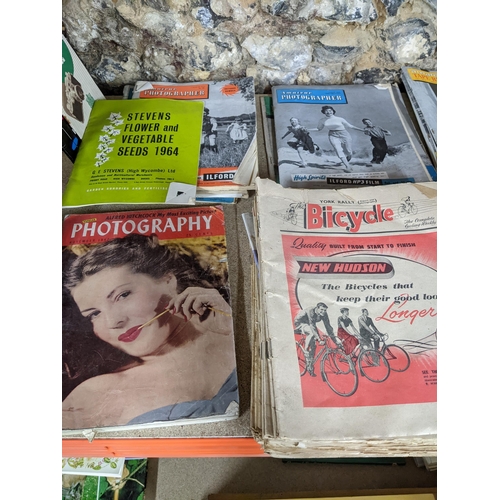 66 - A selection of vintage magazines on photography, gardening and cycling from 1940s, 50s, 60s to inclu... 
