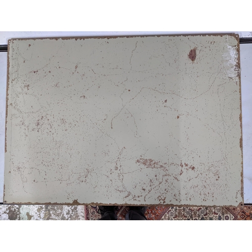 68 - A metal MG Service sign after a painting by Kevin Walsh 50cm x 70cm Location:G