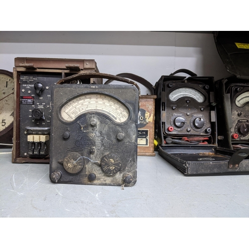 70 - A lot of various Universal Avo Meters, a Supply Unit Tester TMS No. Mk II, a Bakelite cased Smith Se... 