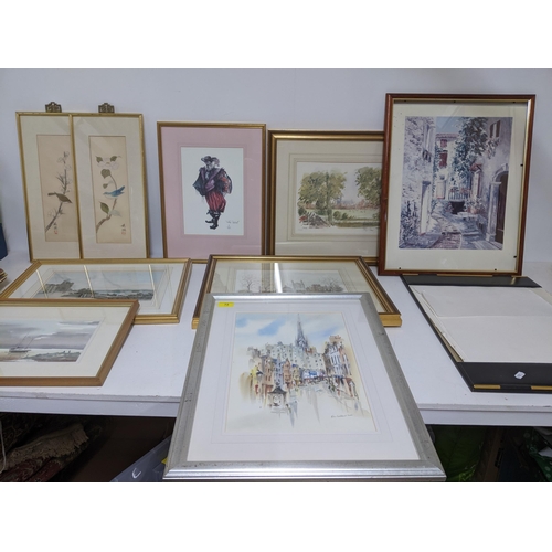 72 - A selection of signed limited edition prints and watercolours to include Paul Stafford - The Curlew ... 