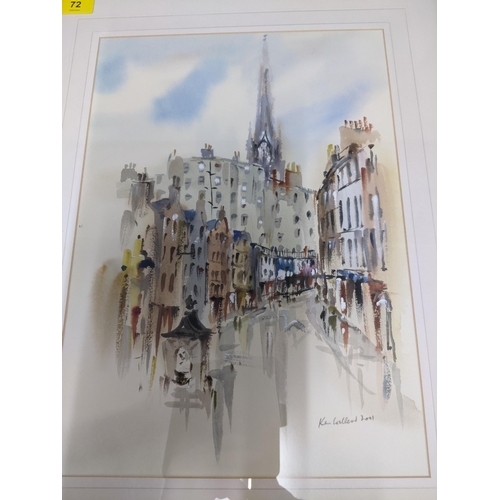 72 - A selection of signed limited edition prints and watercolours to include Paul Stafford - The Curlew ... 