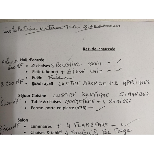 73 - French granite tethering stone with iron handle incised mark number '36' to top, probably 19th centu... 