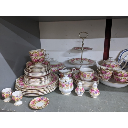 74 - A selection of Royal Albert and other table wares to include a Serena patter part dinner and breakfa... 