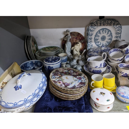 75 - Mixed ceramic table vases and ornaments to include  Crown Ducal orange tree, Copeland Spode/Italian ... 