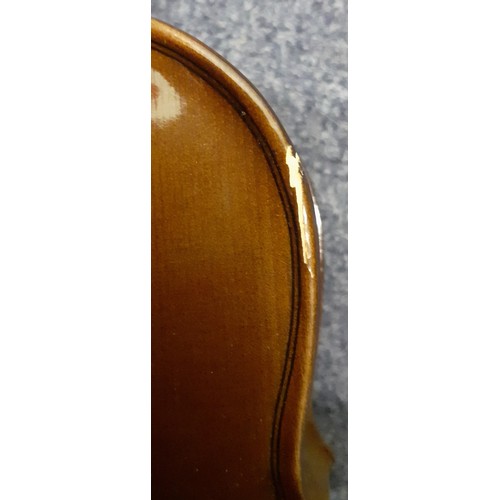 190 - A Stenton Student child's ¼ size violin in fitted case with bow, serial no:M146544
Location: RWF