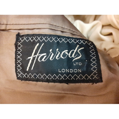 112 - A quantity of vintage gents clothing to include a Harrods tweed jacket 44