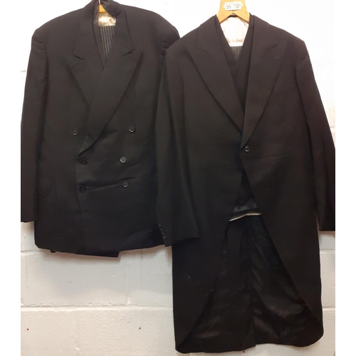 112 - A quantity of vintage gents clothing to include a Harrods tweed jacket 44