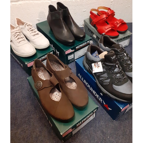 160 - Five pairs of unisex and ladies shoes, unworn with original tags and boxes to include a pair of All ... 