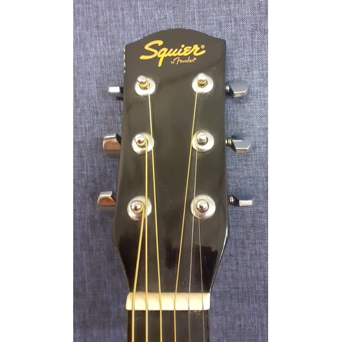 185 - A Squier acoustic guitars Model No:SA-105, serial no: CFS1453478, designed and backed by Fender. Loc... 