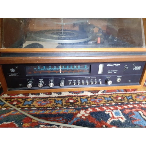 198 - A Dynatron Transpower SRX 26 Ether Stereo model no:HFC31A having a Garrard turntable 2025TC in a tea... 