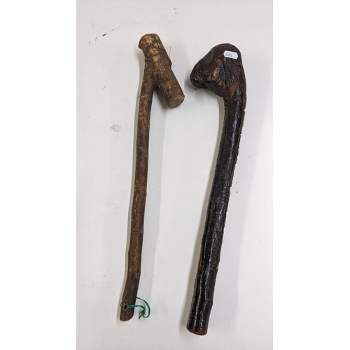 238 - Two late 19th/early 20th century Irish Shillelagh sticks Location: STAGE