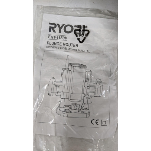 319 - An unopened RYO6I II50 V plunge Router with its box together with a Cannon typemate 10 electronic ty... 