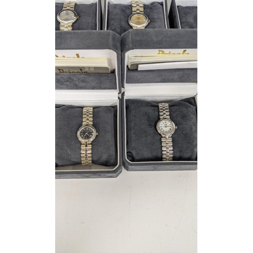 323 - Nine pringle Quartz wrist watches, to include five gents watches and four ladies watches
Location: A... 