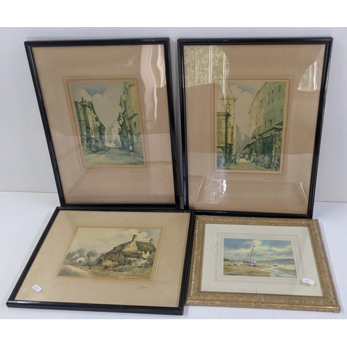 249 - A Denis Pannett print, together with three George Downie engravings Location: collection pic 2