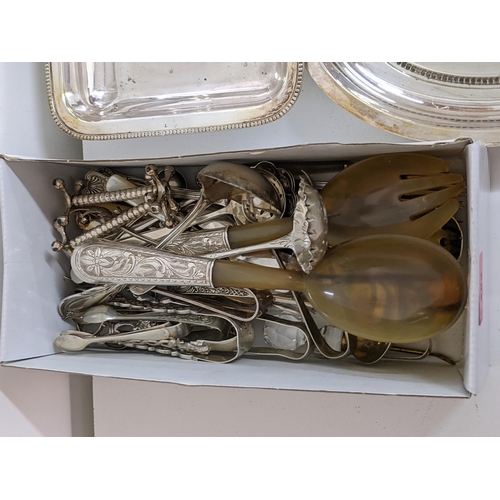 284 - Silver plated items to include sugar tongs, fork rests, salad servers and dishes
Location: A3M