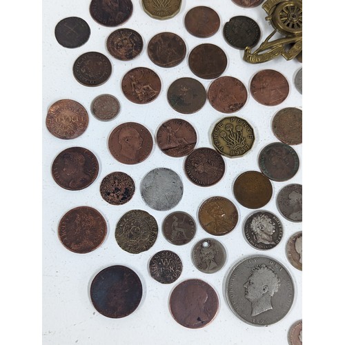 224 - World Coins - a collection comprising of George IV 1826 and Victoria 1881 Halfcrowns, George III Six... 