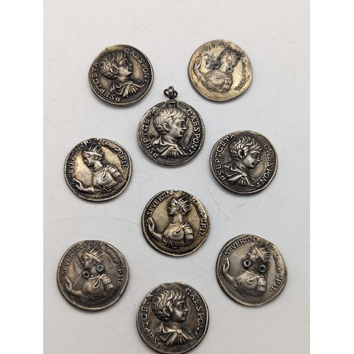 226 - Re-Strike/Fantasy - Imperial Roman Denarius of Geta as Caesar, in various conditions from Jewellery ... 