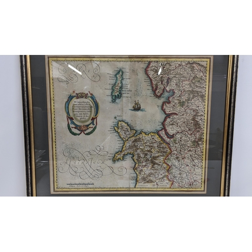 199 - A 17th century framed map of Westmorland
Location: ROS