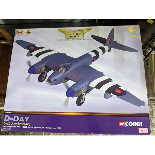 507 - A boxed Corgi Aviation Archive limited edition diecast model of a D-Day 60th Anniversary DH Mosquito... 