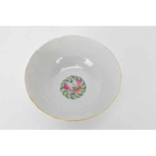 14 - A Chinese Famille Rose bowl with Daoguang mark, late 19th/20th century, having a slightly tapered fo... 