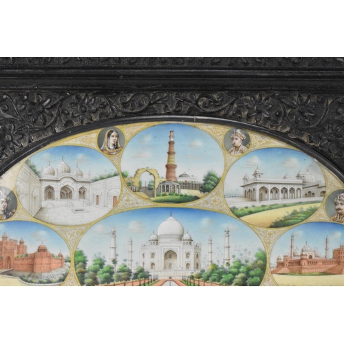 24 - ***THIS LOT HAS BEEN WITHDRAWN**
A late 19th century Indian watercolour on ivory, the oval ivory pan... 