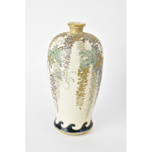 48 - Mixed Chinese and Japanese items to include A Japanese Meiji period satsuma vase of ovoid shape and ... 