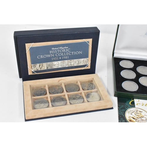 44 - London Mint Office - 1951-1981 'The Great Britain Five-Shilling Crown Collection' in presentation ca... 