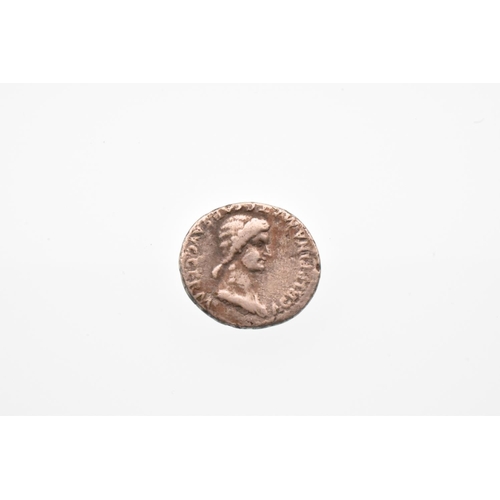 73 - Roman Empire - Gaius 'Caligula' (AD 37-41), Denarius, Obv. laureate head of Gaius right / Rev. drape... 