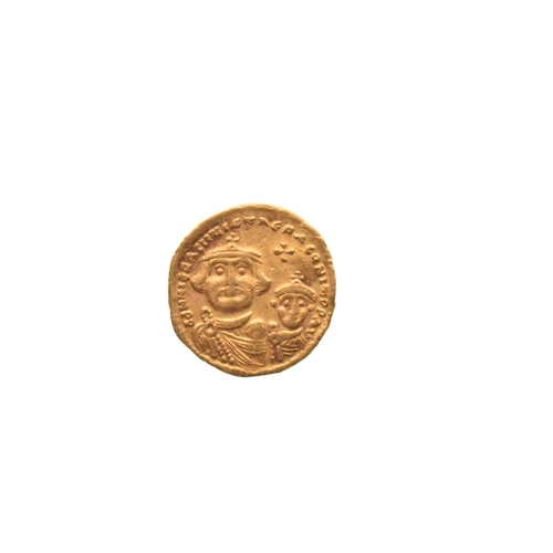 82 - Byzantine Empire - Heraclius and Heraclius Constantine (613-641), Gold Solidus, Obv. Full-face bust ... 