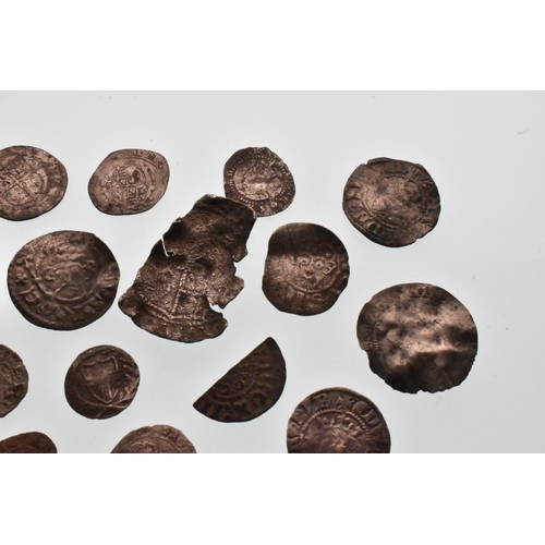 86 - English Hammered Coinage - Metal Detector Finds - A mixed collection to include a Shilling A/F, Shor... 