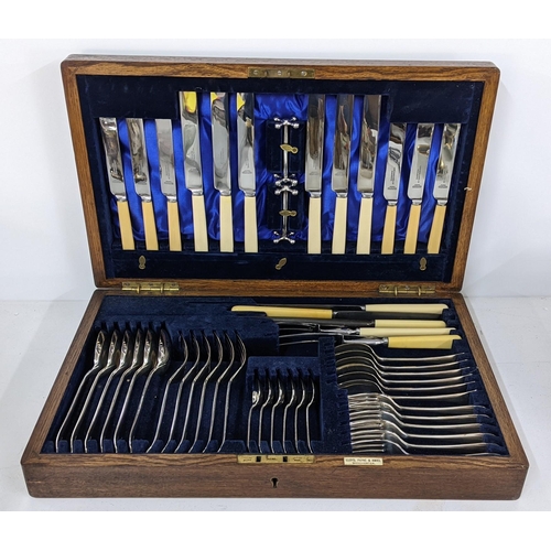 443 - An early 20th century Lloyd, Payne & Amiel canteen of silver plated cutlery
Location:RAF

If there i... 