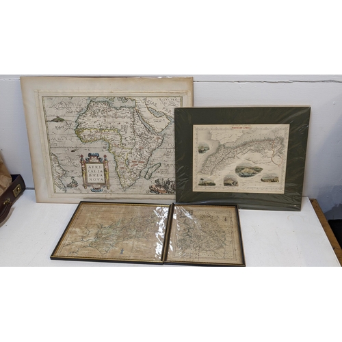 70 - Four maps to include Gloucester, Shropshire, North Africa and a reproduction map
Location: RWM
If th... 