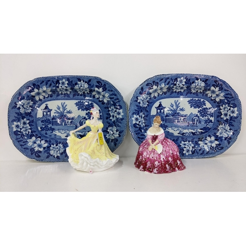 72 - Two Royal Doulton figures and a pair of Rogers 19th century Eastern elephant  meat places
Location: ... 