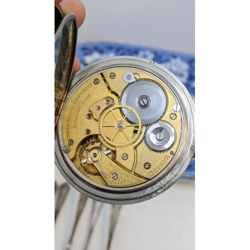 74 - Silver plated flatware and an eight day large pocket watch
Location: CAB 1
If there is no condition ... 