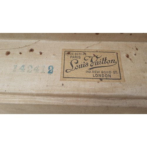 10 - Louis Vuitton- An early 20th Century Louis Vuitton travel trunk, serial no:142412, having chestnut b... 