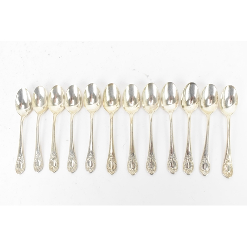 116 - A Victorian silver set of twelve Martin, Hall & Co (Richard Martin & Ebenezer Hall), hallmarked Shef... 