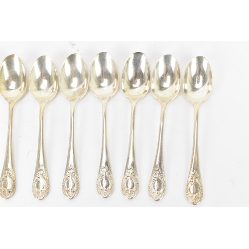 116 - A Victorian silver set of twelve Martin, Hall & Co (Richard Martin & Ebenezer Hall), hallmarked Shef... 