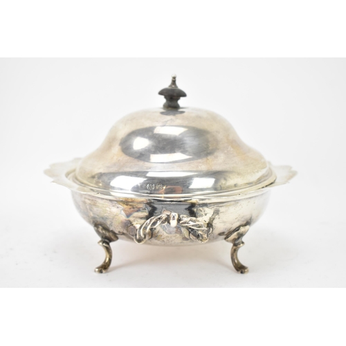 119 - An Edwardian silver lidded serving bowl by The Alexander Clark Manufacturing Co, hallmarked Birmingh... 