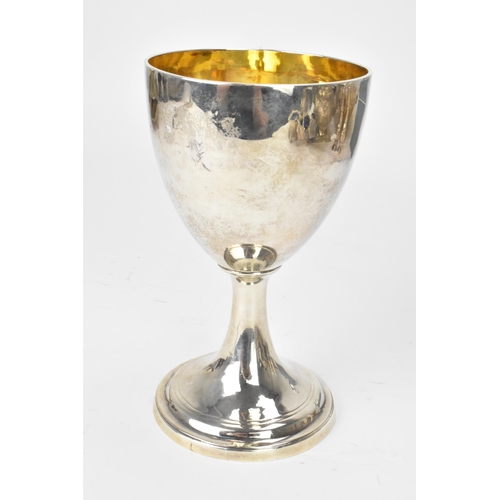 19 - A George III silver goblet, by William & Patrick Cunningham, hallmarked Edinburgh 1796, the bowl hav... 