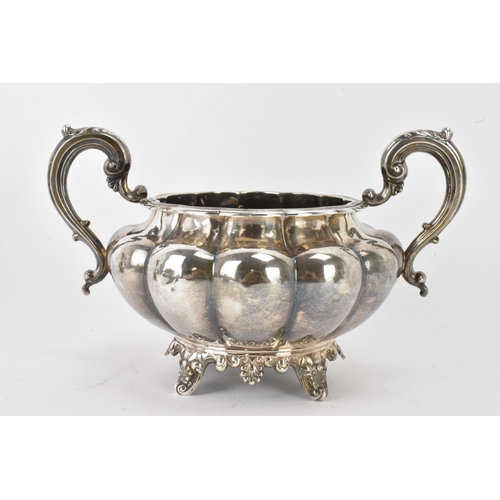 32 - A 19th century matched Irish silver tea set comprising a teapot by Patrick Loughlin, hallmarked Dubl... 