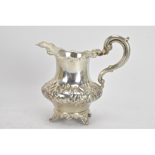 63 - A Victorian silver three piece tea set by 	Charles Lias, hallmarked London 1839, comprising a teapot... 