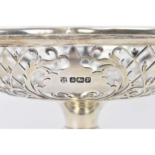 74 - An Edwardian silver raised dish, by Copper Bros & Sons Ltd, hallmarked Sheffield 1907, having a shap... 