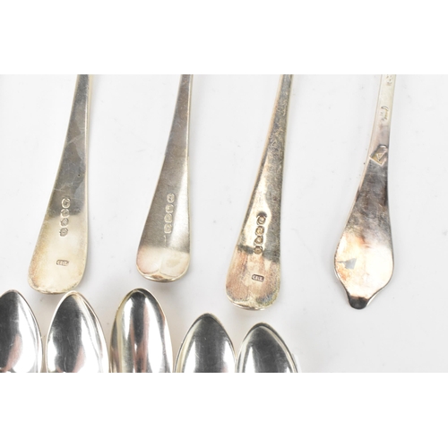 78 - A selection of Georgian and later silver spoons with various dates and makers marks to include two G... 