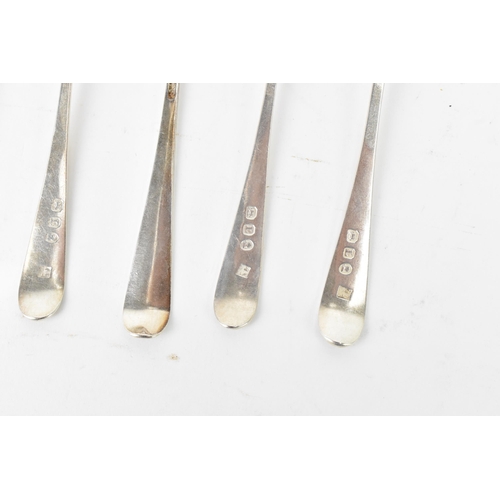 78 - A selection of Georgian and later silver spoons with various dates and makers marks to include two G... 