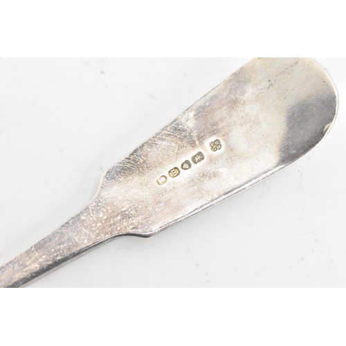 81 - A George IV silver serving ladle by Thomas & George Hayter, hallmarked London 1827, in the fiddle an... 