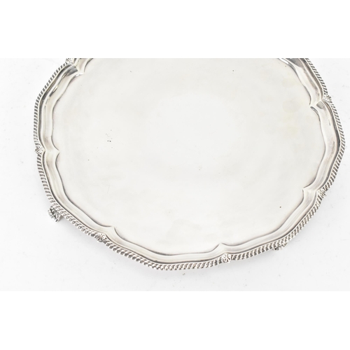 99 - A George V silver salver by Harrison Brothers & Howson (George Howson) hallmarked Sheffield 1924, ha... 