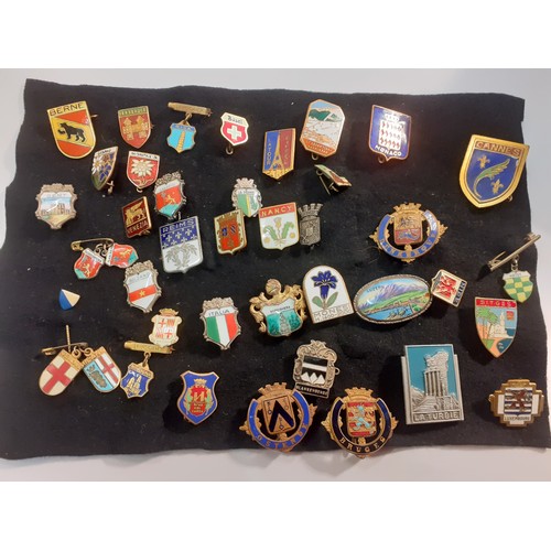 53 - A collection of European tourist badges to include enamelled examples. Location:R1.3