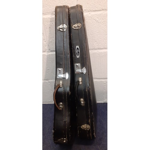 194 - Two student violins to include a Lark together with 2 hard cases and 2 bows. Location:RWF