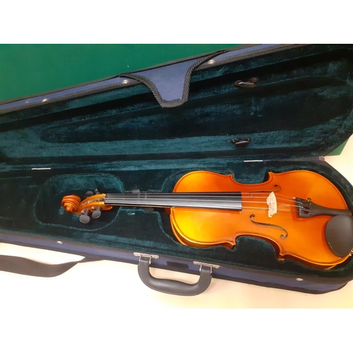 346 - A violin with fitted case, no bow. Location:RWF
If there is no condition report shown, please reques... 